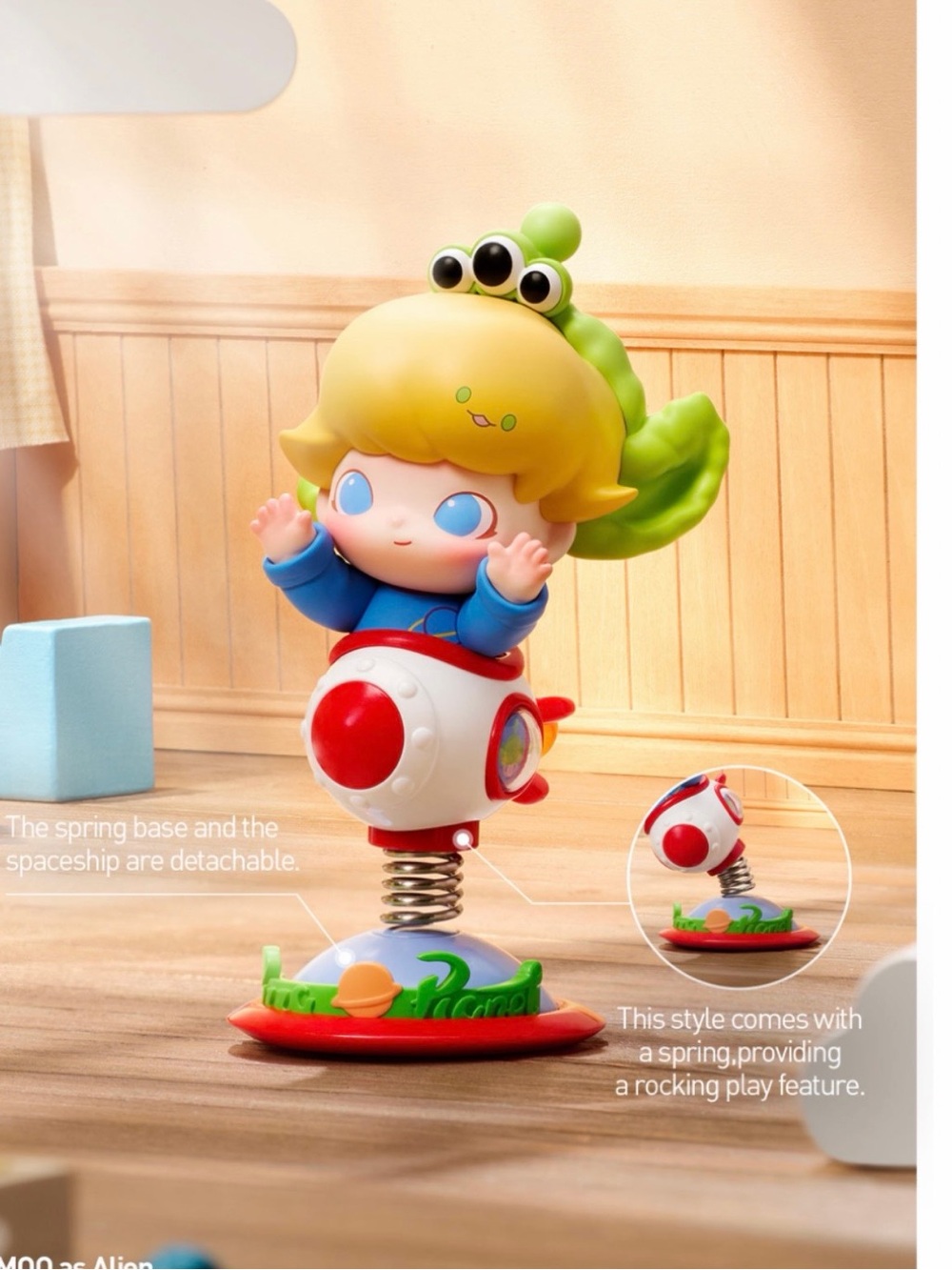 Sealed PopMart Dimoo World x Pixar Series Figurine Alien